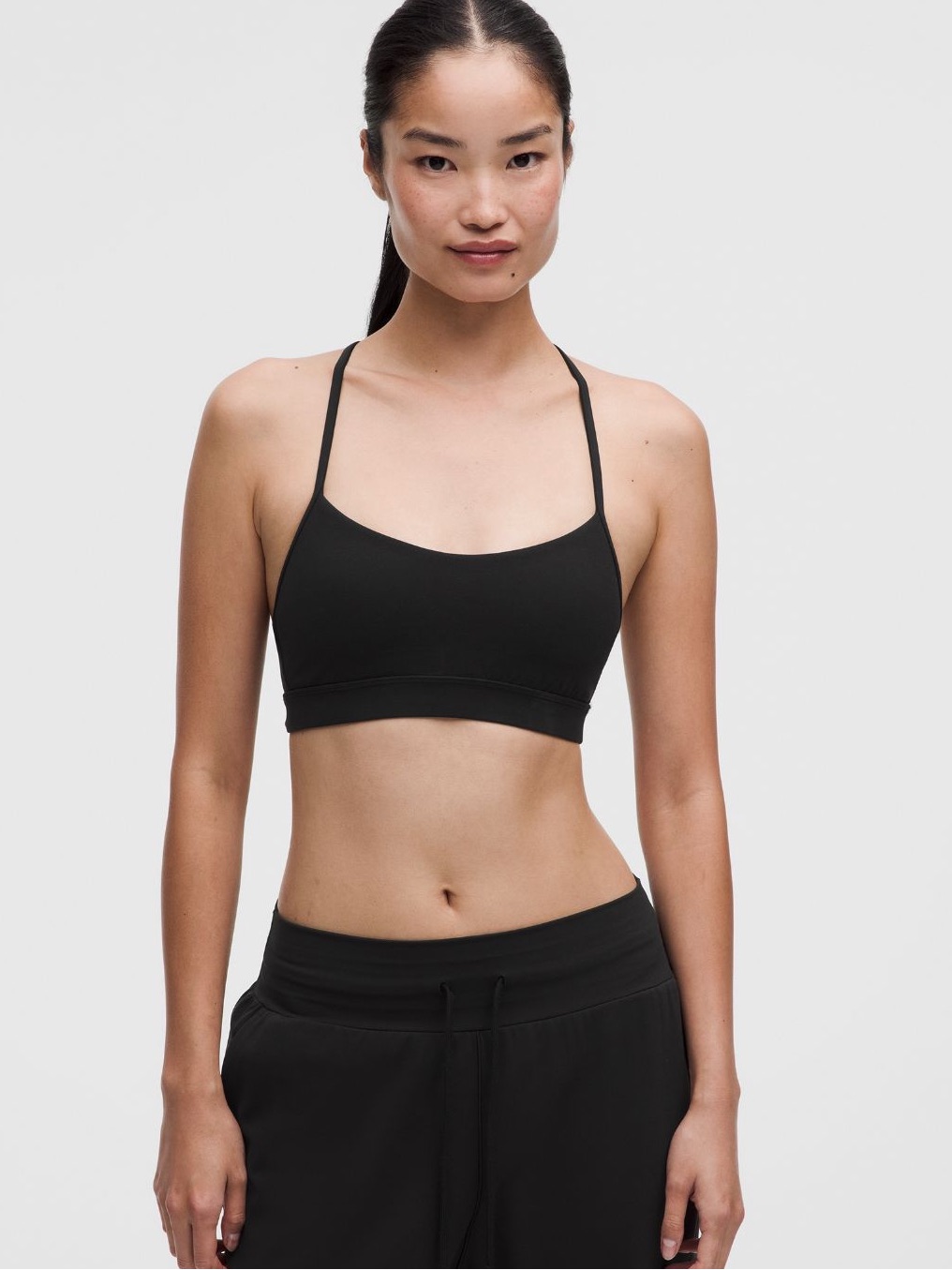 Lululemon Athletica Black Thin-Strap Sports Bralette